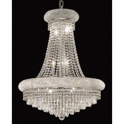 14 Light Crystal chandelier in chrome finish
